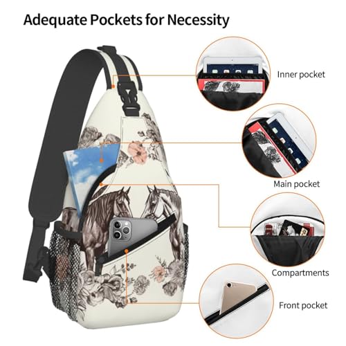 Small Sling Bag Sling Backpack for Women Men Chest Bag miniatura 4