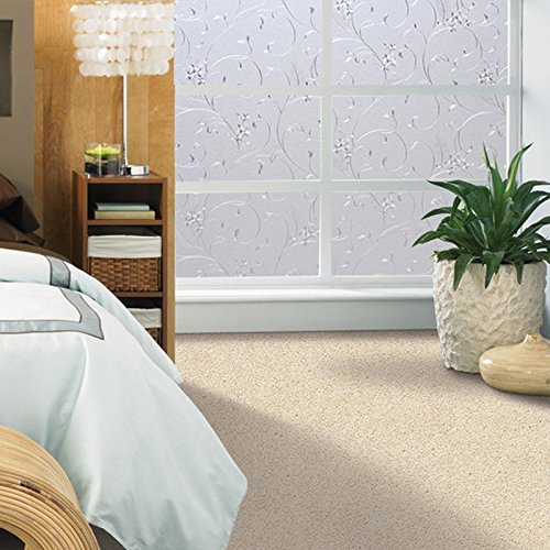Niviy Window Privacy Film Wheat Flower Frosted Window Glass Film No Glue Door Windows Covering for Office and Home Decoration, 35.4 x 78.7 inches