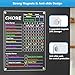 Acrylic Chore Chart for Kids & Family, Clear Dry Erase Responsibility Task Checklist, Magnetic Chores Reward Chart for Fridge, 13x9”, 1 Pack