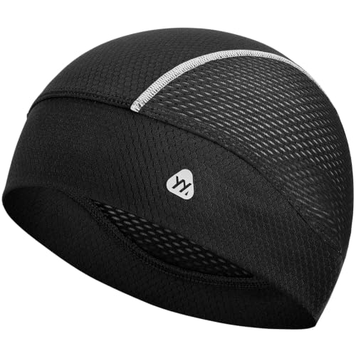 Image of YANIKY Skull Caps for Men, Breathable Mesh Helmet Liner Sport Cooling Skull Caps for Women Sweat Cap Lightweight Cycling Cap