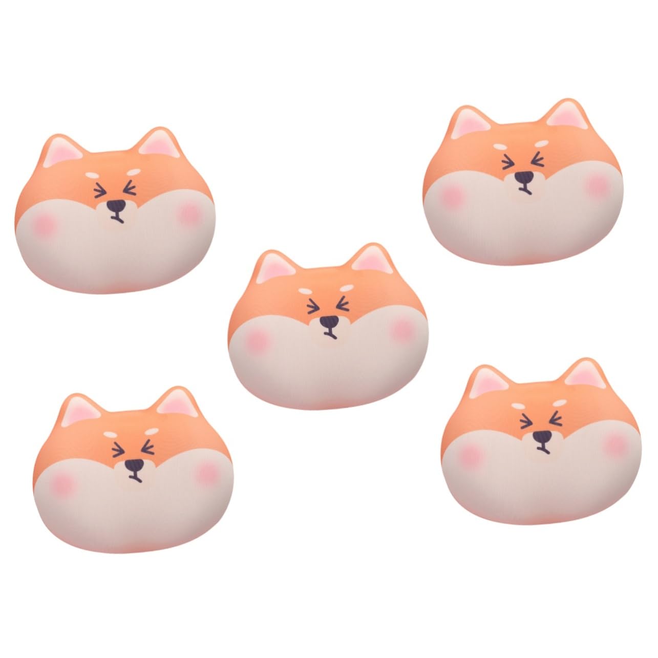 Housoutil Alfombrilla De Ratón Shiba Inu 5 Uds Ratón Inalámbrico Ergonómico Soporte De Reposabrazos Para Ordenador Reposabrazos De Pu Muñeca Y Oficina