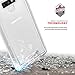 Zizo ION Series Compatible with Samsung Galaxy Note 9 Case Military Grade Drop Tested with Tempered Glass Screen Protector Silver Clear