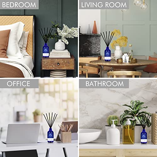 Xcleen July Cotton Reed Diffuser Set, 3.7 Oz Aromatherapy Scented Oil Diffuser Sticks, Great Room Air Fresheners, Best Housewarming Gift Idea - Giving, Home & Office Decor #TOP4
