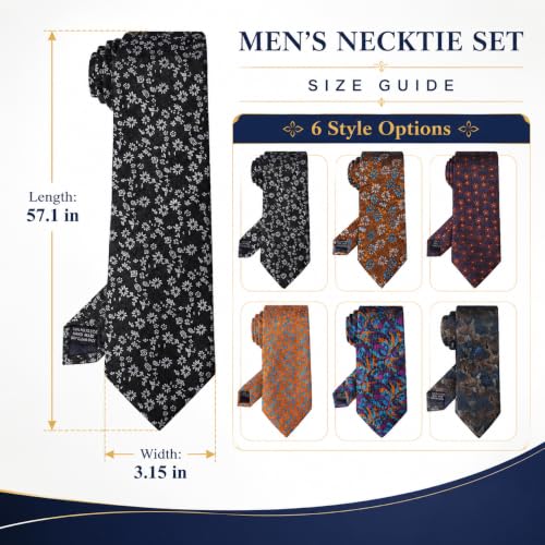 Image of WeiShang Neckties for Men, Classic Formal Tie