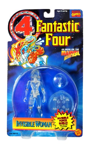 Toy Biz Marvel Fantastic Four Animated Series Invisible Woman Action Figure 5 Inches