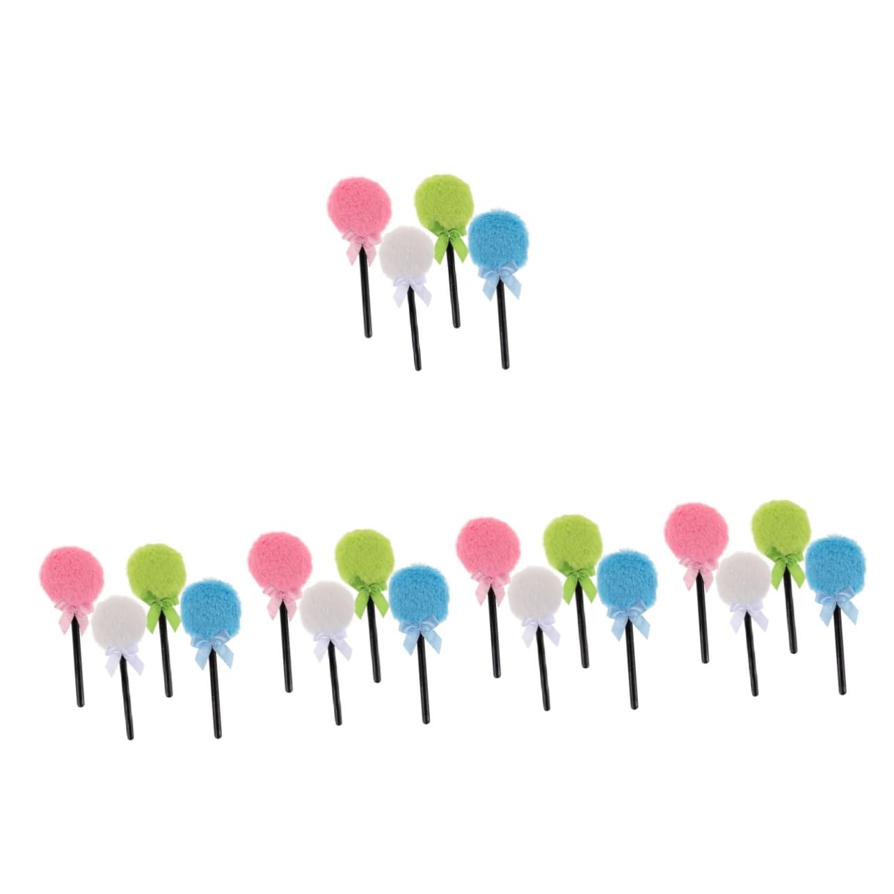 FOMIYES 20 Pz Soffio per il trucco Fairy Stick soffio di polvere secca impostazione piumino da cipria per polvere per viaggi piumino da cipria con fiocco soffio di cipria sciolto