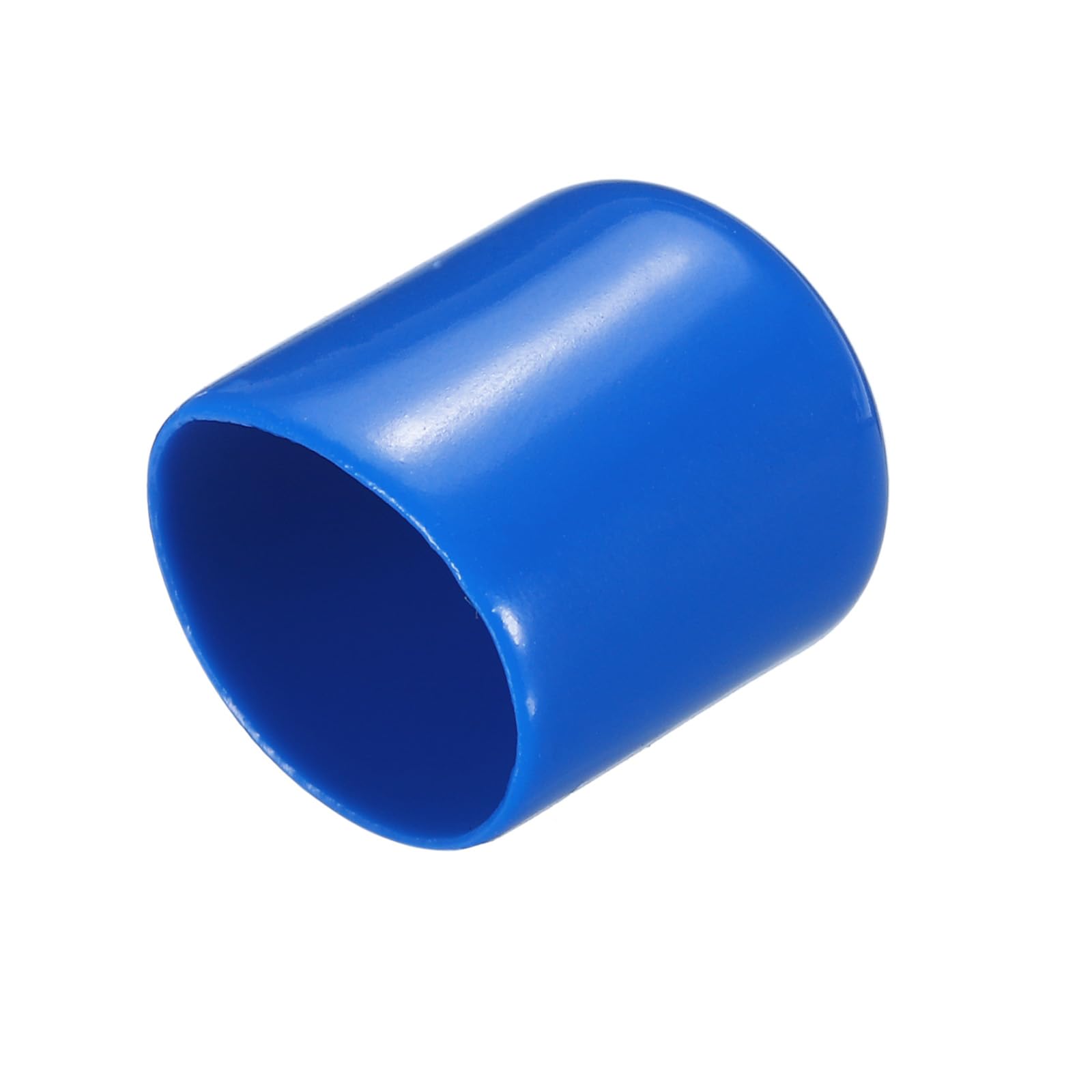 uxcell 20pcs Rubber End Caps 17mm ID Vinyl PVC Round Tube Bolt Cap Cover Screw Thread Protectors Blue