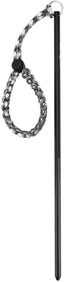 Diving Diving Stick Pointer Aluminum Alloy Lobster Tickle Stick Banger Pointer Rod with Wrist Lanyard(Black)