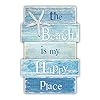 MODE HOME Coastal Wall Decor for Home Beach Wall Art Wooden Hanging Sign with Starfish Element Perfect Beach Themed Room Decor and Ocean Decor for Bathroom Bedroom Coastal Living Spaces 115 x 17