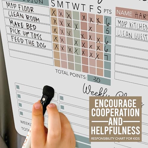 Magnetic Chore Chart for Kids Multiple Kids, Chore Board Adults and Teens - image 7