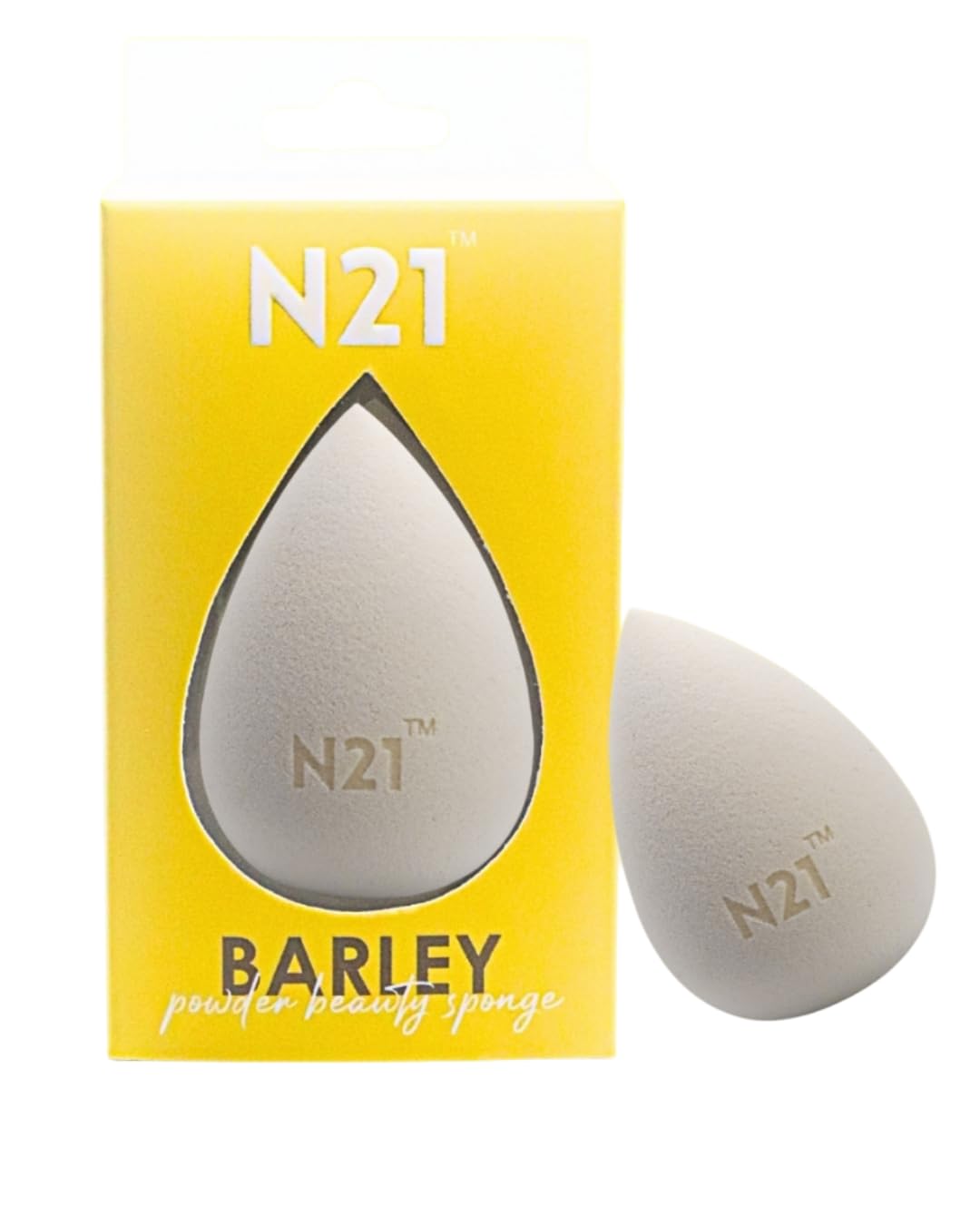 N21™ Barley Plant Powder Beauty Sponge | Soft, Latex-Free Makeup Blender for Foundation, Blush & Concealer | Dual Use, Dry for Matte & Wet for Dewy Finish | Beige Makeup Sponge | Soft Egg Shaped Blending Puff For Flawless Makeup | Wet And Dry Makeup Applicator For Girls, Womens-picture-14