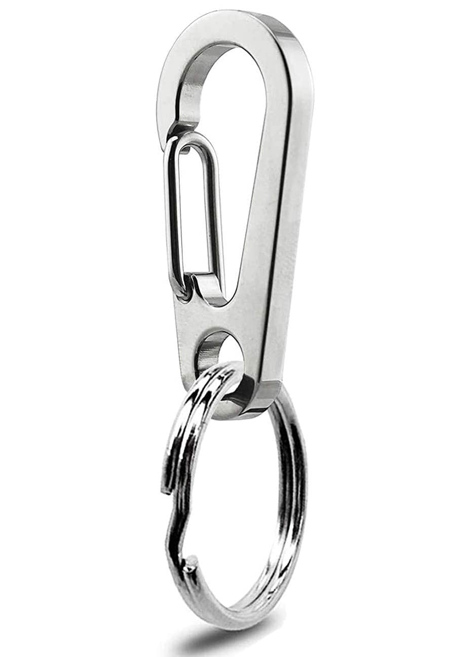 Dog Tag Clips / 1 Pack/Multiple Size 304 Stainless Steel Quick Clip with Rings/Easy Change Dog Cat ID Tag Holder for Small pet Collars and Harnesses.