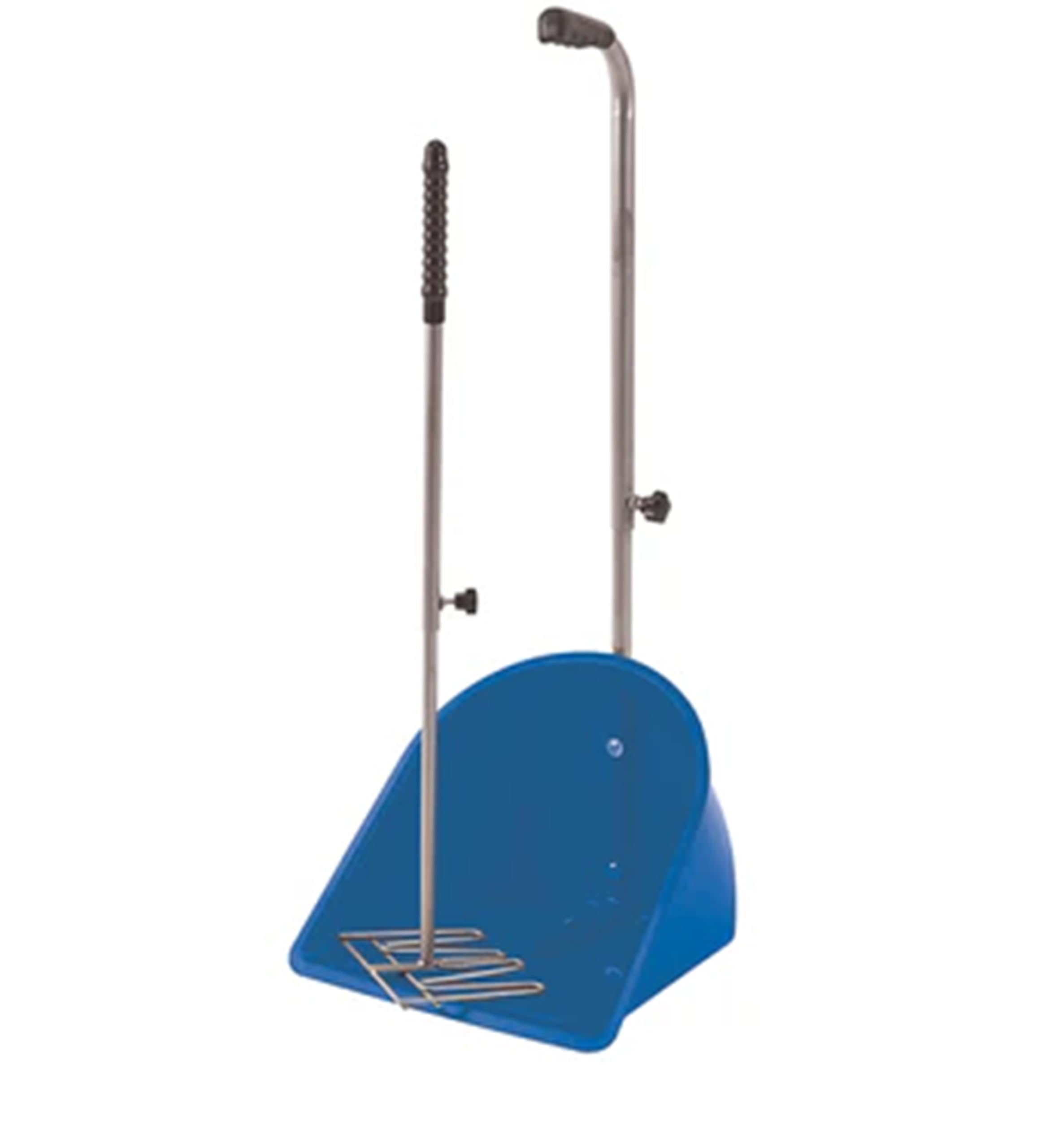 Epsom door Handle Muck Grabber with Retractable Handles – Blue – Adjustable & Ergonomic Stable, Arena & Field Cleaning Tool