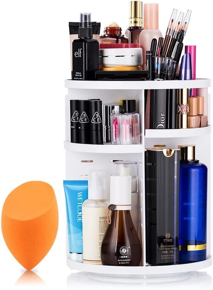 White Makeup Organizer