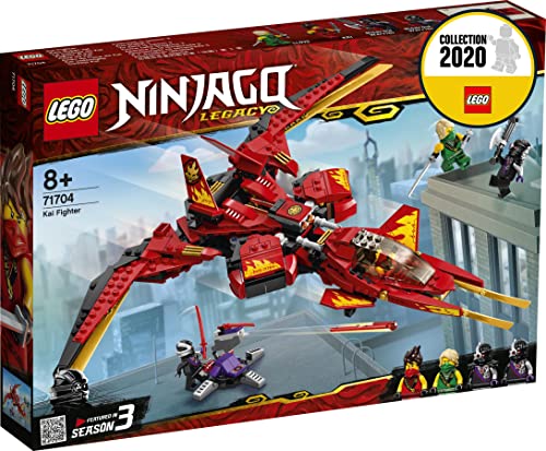 Image of Lego 71704 NINJAGO Legacy Kai Fighter Toy Jet Playset with Nindroid Action Figures,513 Pieces,Multicolor