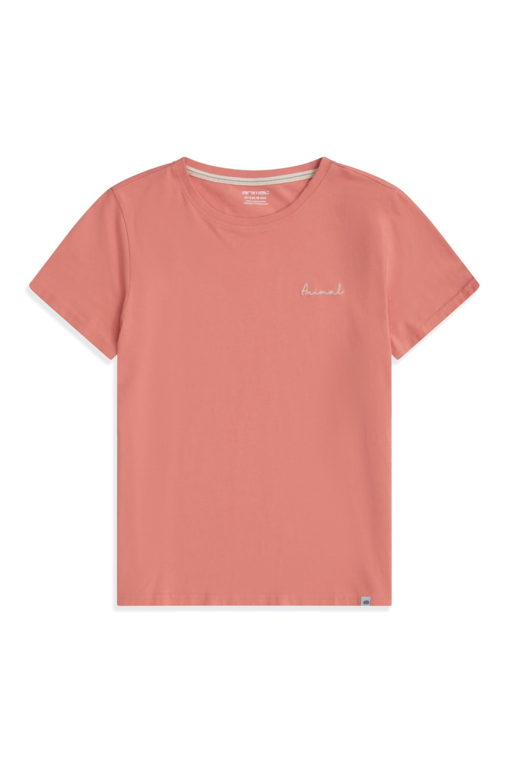 Animal Women's Pink Marina Cotton Logo T-Shirt - Casual, Lightweight & Breathable Tee In Soft Fabric, Relaxed Fit - Spring Summer Beach, Holiday, Travel 6