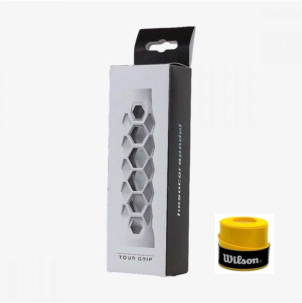 Packs ZRZ Hesacore Tourgrip + Overgrip Wilson Colores (Over Amarillo Liso)