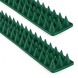 Vogelabwehr Taubenabwehr Katzen Spikes für Zäune & Mauern | Grün - 10 Stück