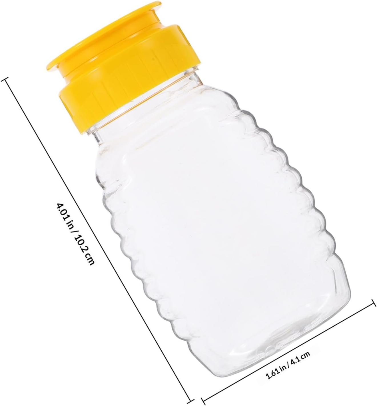 BESPORTBLE 2 Pack Plastic Honey Jars 108ml Leak Proof Squeeze Bottles
