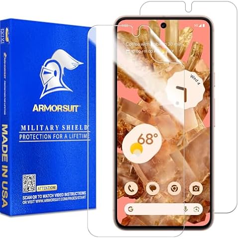 ArmorSuit 2 Pack Screen Protector for Google Pixel 8 (6.2") Case Friendly MilitaryShield HD Clear Film - Made in USA Cover
