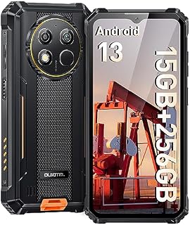 OUKITEL WP28 Rugged Smartphone 2023-15GB + 256GB, 10600mAh Battery Android 13 Rugged Phones with 48MP Camera, 6.52" Mobile Phones, IP68/69K Waterproof Phone Unlocked, 4G Dual SIM, NFC/GPS/OTG