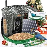 lollyes Mangeoire Oiseaux Camera 1080P HD AI Reconnaissance des Oiseaux Capture Automatiqu...