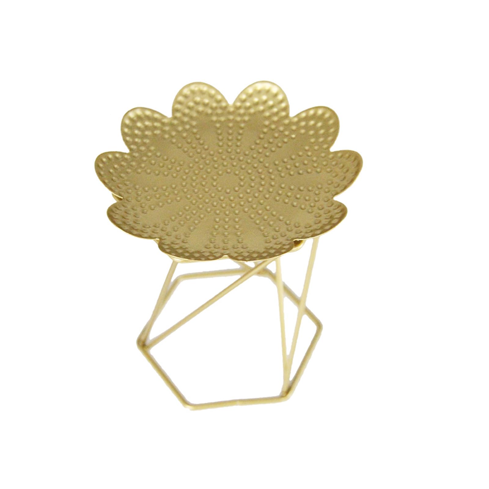 Wrought Iron Holder Round Petal Candlestick Decor for Creative Supplies for Restaurant Dining Room Holder for Wedding