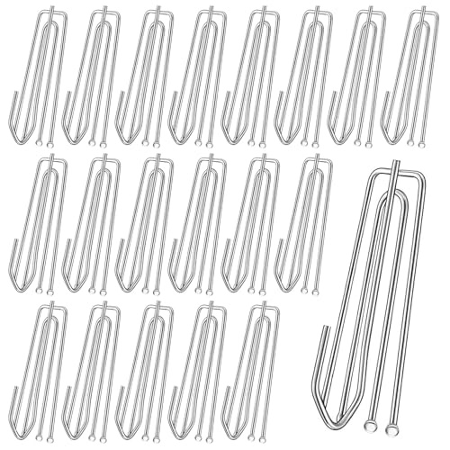 30 Piezas Cortinas de Acero Inoxidable con 4 Dientes, Ganchos Cortinas de Acero Inoxi con 4 Dientes, Ganchos de Pliegues para Cortinas para Opacas de Terciopelo, Transparentes Y de Terciopelo