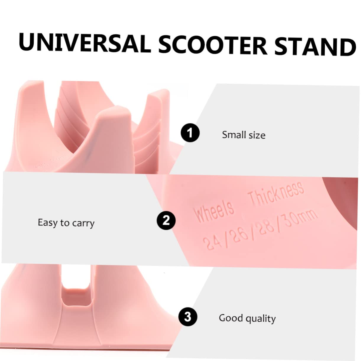 TOYANDONA Soporte para Scooter de Abs Fijación para Tornillos, Soporte de Almacenamiento para Patinete en Suelo o Jardín, 1 Unidad