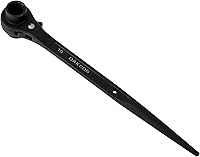 Vista 7 de 2 Piezas 19 mm×22 mm O 3/4"×7/8" 12 Puntos Llave de Trinquete de Doble Extremo con Enchufe Podger Andamio Spud, Plata