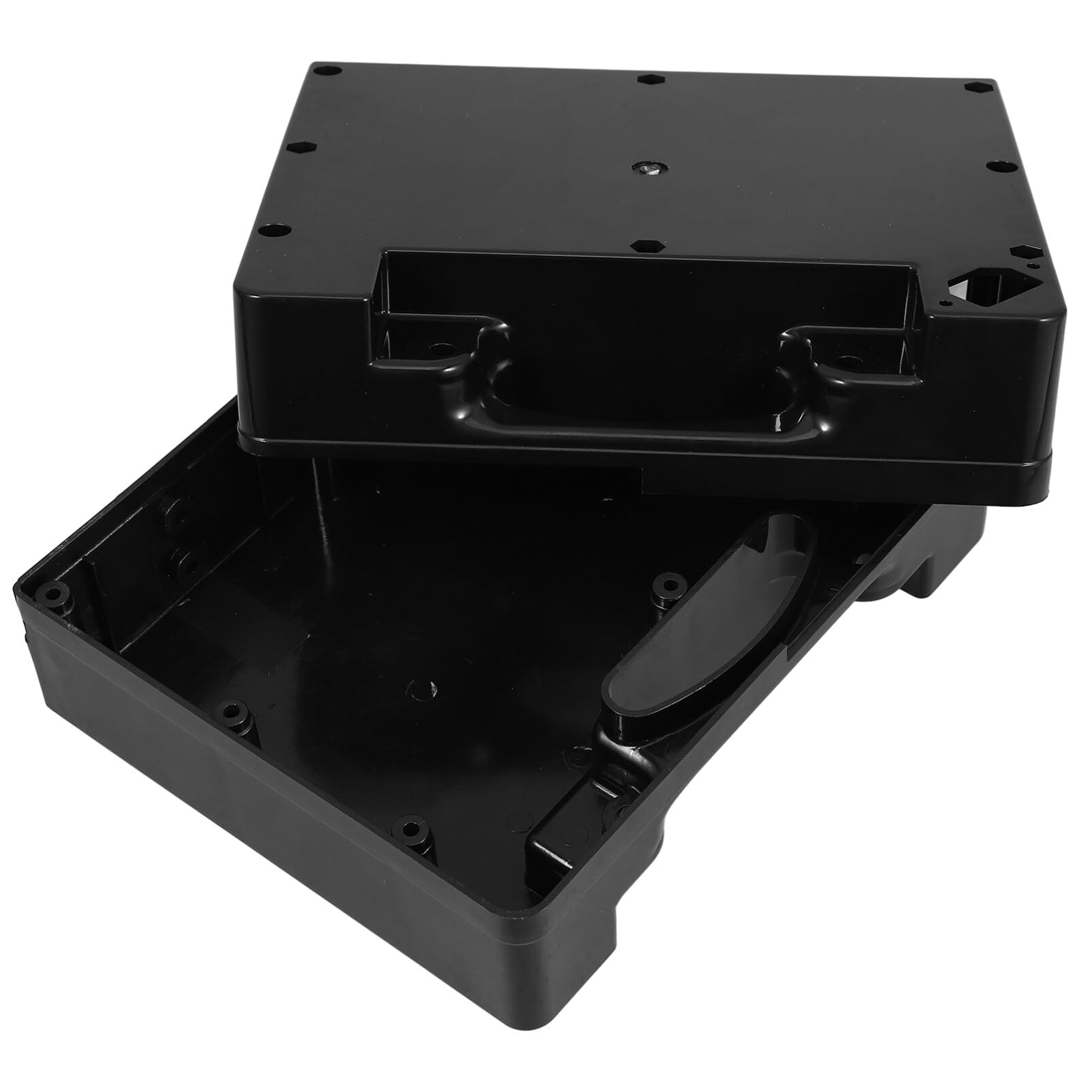 Ipetboom Wheelchair Battery Box Plastic Batteries Carrier Case Power Electric Wheelchair Battery Carrying Case, 24.00X19.70X11.40CM, Black, R18WS644C58DKW2