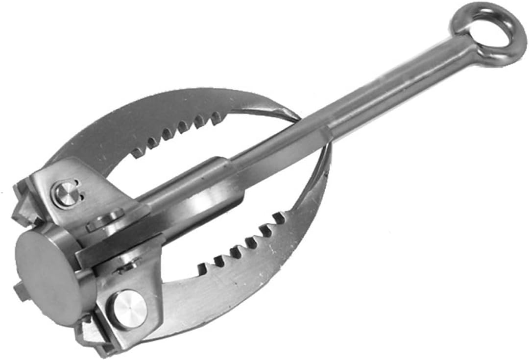 grapple hook Grappling Hook, Stainless Steel Folding Grappling Hook Rock Climbing Claw Survival Tool Equipment for Outdoor Climbing Hiking