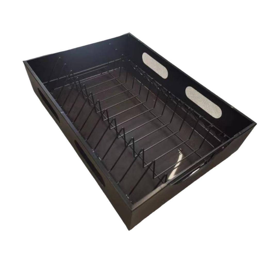 Ktuxzci Black Pull Out Cabinet Organizer Innovative Dish Shelf Slide Out System Creating Efficient Storage Pull Cupboard Organizer M Kitchen Bathroom Pantry Kitchen 38.5X27.5x9.5cm