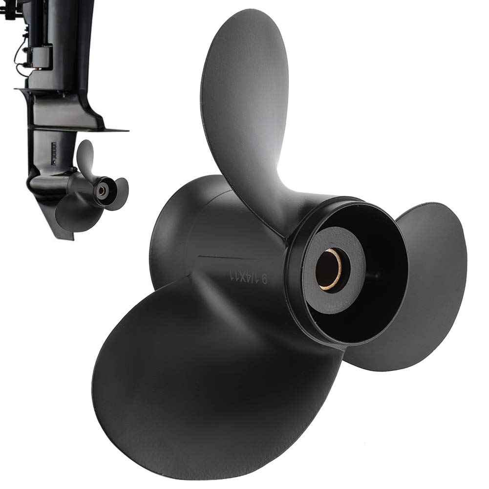 Cryfokt Robusta in Lega di Alluminio 9 1/4 X 11 3 Pale Adatte per Motori Fuoribordo di Ricambio per Appassionati di Fuoribordo