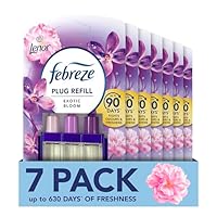 Febreze 3Volution Plug-In Air Freshener Refill, Exotic Bloom, Pack of 7 (20ML x 7), Odour Fighter & Bathroom Freshener