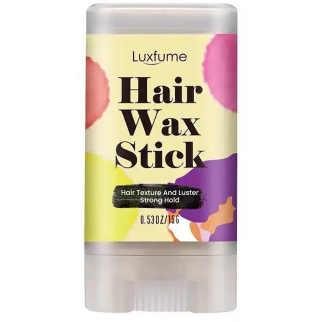NIKITA.VIVI - Hair Wax Stick Mini | Hair Finishing Stick | Anti Frizz Hair Flyaway Wax | Tamer-Edge Brush | Hair Mascara Flyaway Hair Stick | Moisturizing & Shine Enhancing | Hair Finishing Gel | 15g