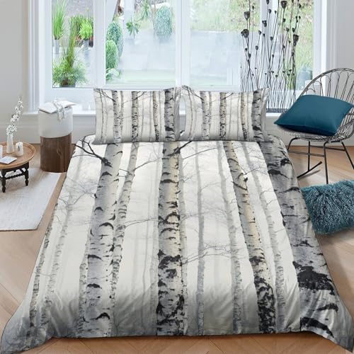 Housse de couette bouleau hypoallergénique microfibre douce - 4