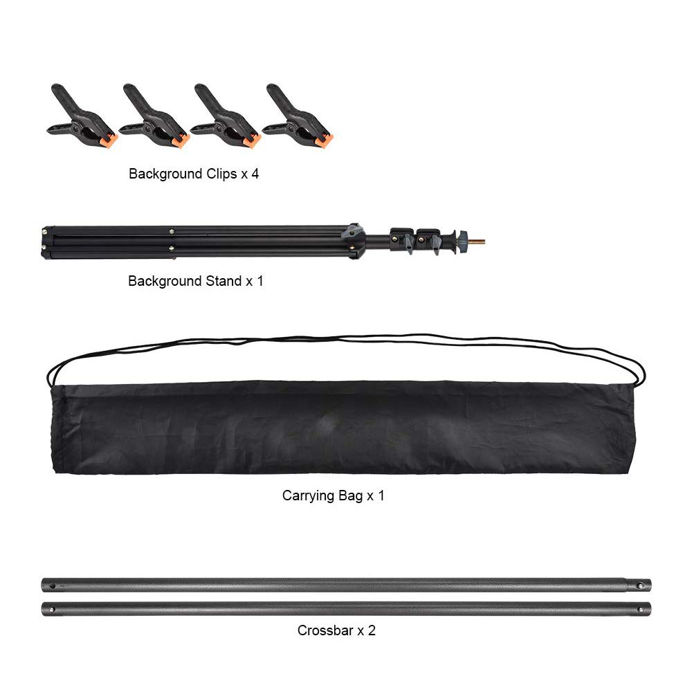 UTEBIT Backdrop Stand Kit 1.5x2m Aluminum Alloy TShape Photography