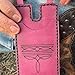 Fashion leather wallet,Western boots wallet,Handmade ultra-thin leather business card holder,Can hold multiple cards,Compact cowgirl boots wallet,Mini portable boot card package. (Light coffee color)
