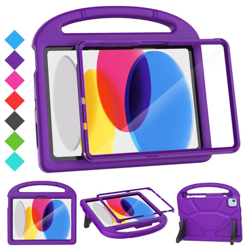 SUPLIK Kids Case for iPad A16 11th Gen / iPad 10th Generation, Purple