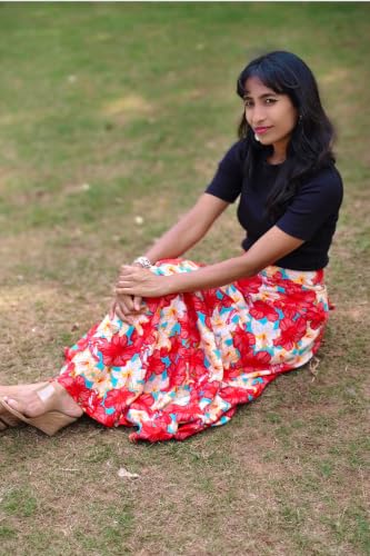 Image of Women's Printed Maxi Wraparound Skirt