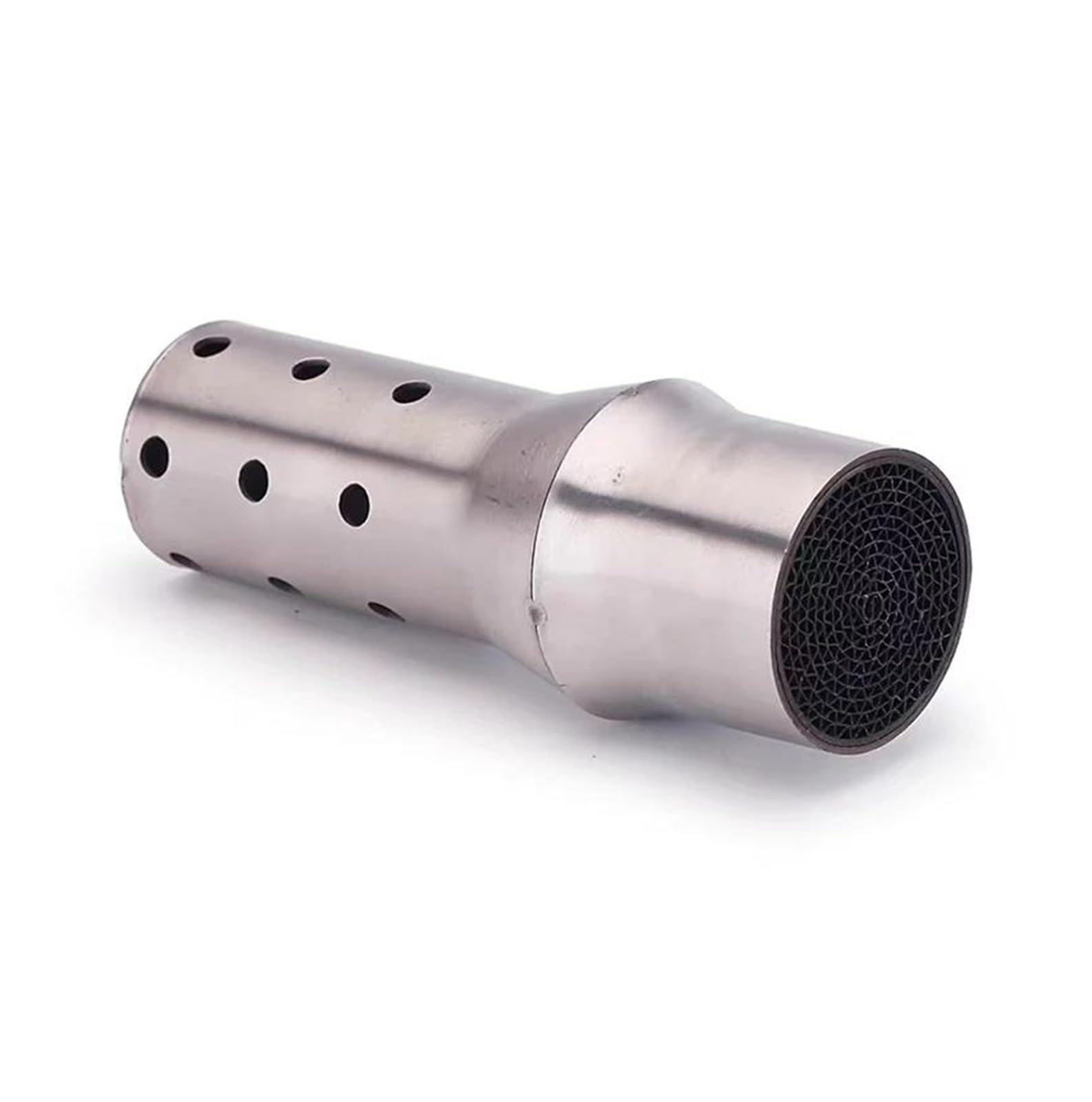 Silenziatore Marmitta Universale del Motociclo 47mm 51mm Anteriore Mid End Catalizzatore Db Killer per Silenziatore di Scarico Moto Silenziatore Rumore Suono Scarico Silenziatore (Misurare : E)