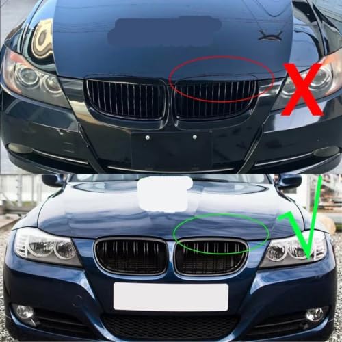 Grille de Pare-Chocs Avant BMW Série 3 E90 Berline - Plastique ABS Renforcé