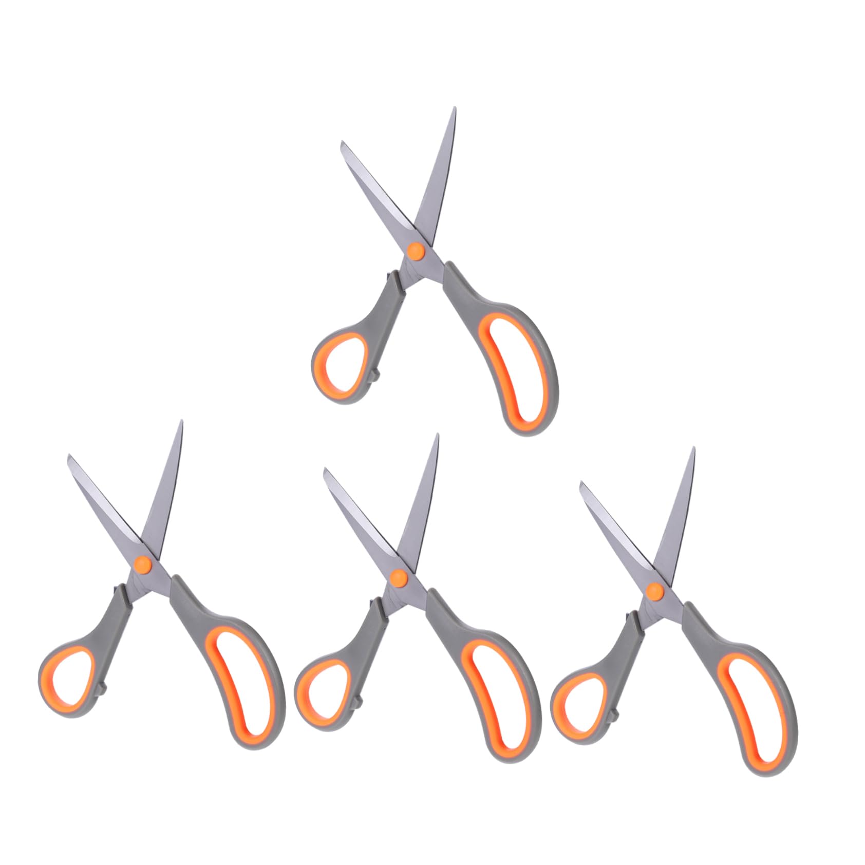 Lot de 4 Ciseaux Multifonctions en Acier Inoxydable Résistants la Rouille pour Artisanat, Couture et Bricolage, Poignée Confortable pour Usage Domestique et Bureau