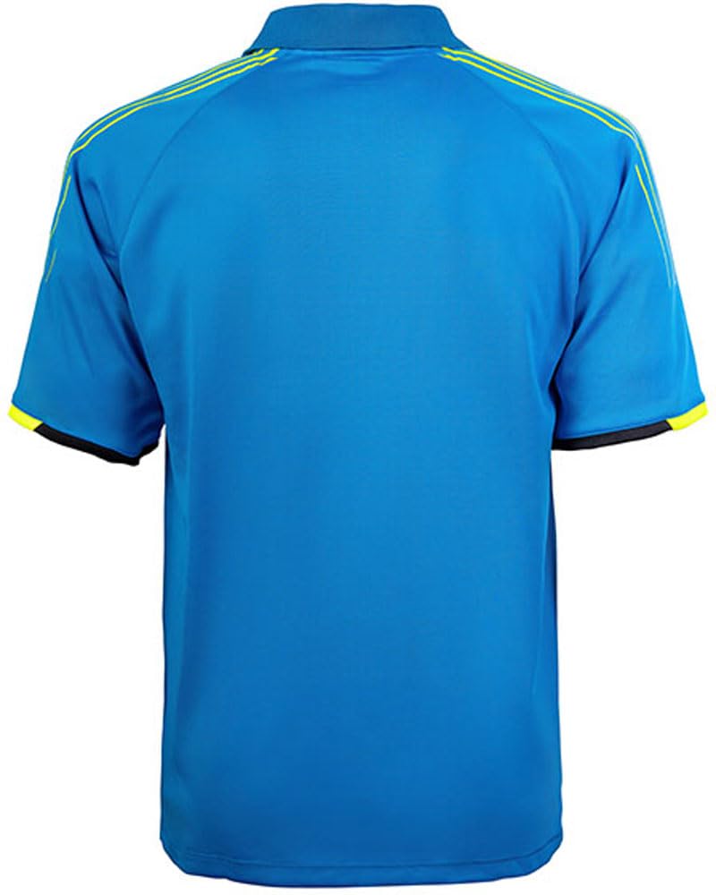 ANDRO Camicia Avos – Maglietta sostenibile donna e bambini blu manica corta polo collo abbottonato 5XL
