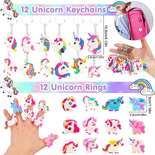 Anphile XS-DDJ Unicorn Party Favors For Boys And Girls, 134 Pcs Unicorn Birthday Party Supplies Unicorn Gifts Pinata For Birthday Girls Age 3-5, 6-8, Unicorn Party Favors Bags Treat Bags thumb #1