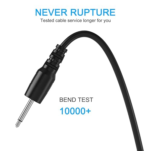 Miniatura 8 de Cable de carga CC de 0.098 in, cable de carga USB de 0.098 in, adaptador de corriente de repuesto original rápido y duradero USB a 0.098 in, cable