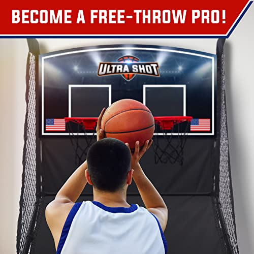 Cincinnati Games Ultra Basketball Game, Basketball Arcade Game Indoor With Led Electronic Scorer And Timer, 8 Individual Games With Sound Effects #TOP6
