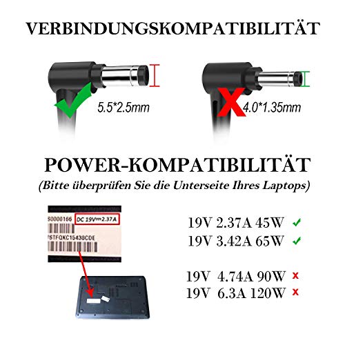 NEUE DAWN 65W 19V Alimentatore Caricatori