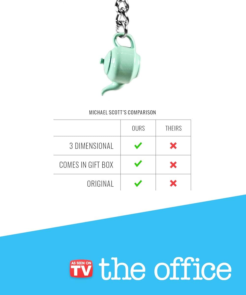 The Office Teapot Keychain The Office Merchandise 3D Keychain